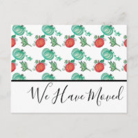 Carte de Citrouille de patchs d'aquarelle