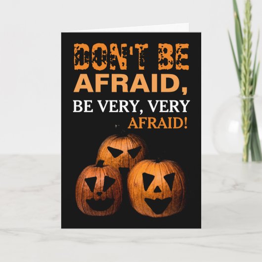 Carte de citrouille d'Halloween (Devant)