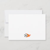 Carte de classe amusante Valentine's Soccer Love K (Dos)