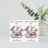 Carte de classe de la Saint Eléphant pour enfants  (Debout devant)