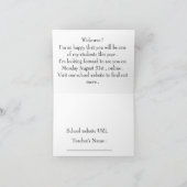 Carte de classe en ligne de retour à l'école (Intérieur)