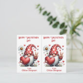 Carte de classe Gnome Kid's Valentine Party (Debout devant)