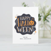 Carte de classe Halloween Cute Kids (Debout devant)