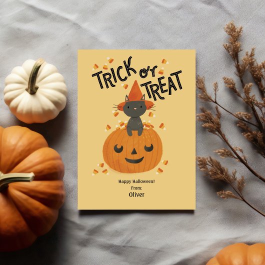 Carte de classe Halloween pour enfants