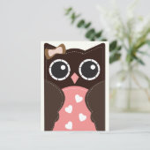 Carte de classe Neopolitan Valentine Owl pour enfa (Debout devant)