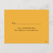 Carte de classe Rhino Valentine's Day (Dos)