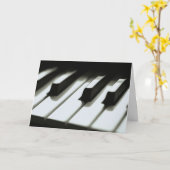 Carte de clavier de piano (Fleur jaune)