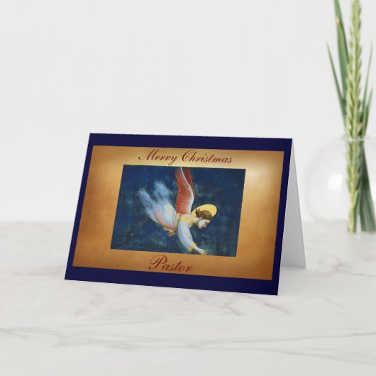 Carte de clergé Merry Christmas Pasteur (Devant)