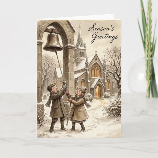 Carte de cloches de Noël (Devant)