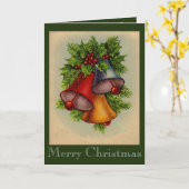 Carte de cloches de Noël (Fleur jaune)