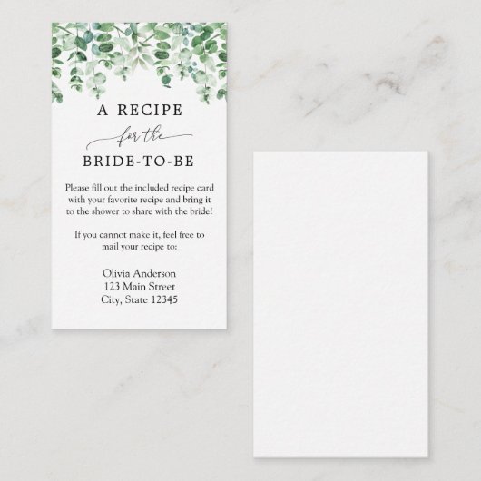 Carte de clôture de la demande de recette de l'Euc (Devant / Derrière)