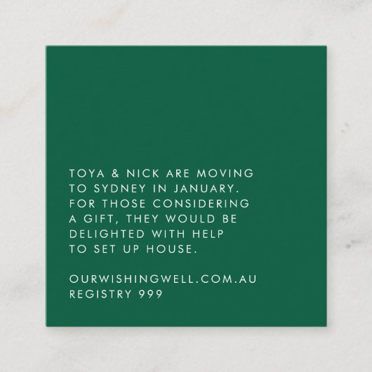 Carte de clôture simple moderne (Devant)