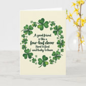Carte de Clover Ami Chanceux (Fleur jaune)