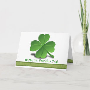 Carte de clover de Saint-Patrick