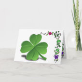 Carte de clover de Saint-Patrick (Devant)