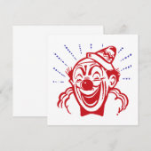 Carte de Clown (Devant / Derrière)