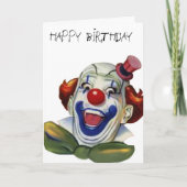 Carte de clown d'anniversaire (Devant)