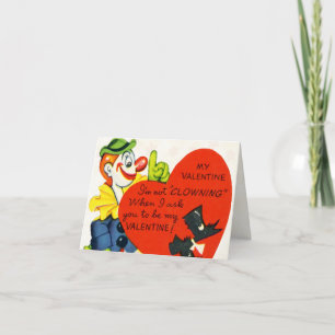 Carte de clown pour enfants