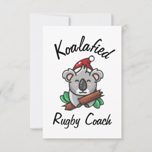 Carte de coach de rugby Koalafied (Devant)