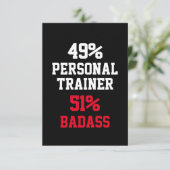 Carte de coach sportif badass (Debout devant)