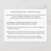 Carte de Coaching "AI - Principe de Simultanéité" (Dos)