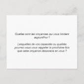 Carte de coaching "Croyances aidantes" (Dos)