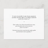 Carte de Coaching "Impact de vie" (Dos)