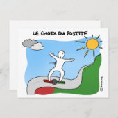 Carte de Coaching "Le choix du positif" (Devant / Derrière)