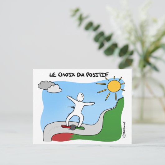 Carte de Coaching "Le choix du positif" (Debout devant)