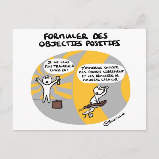 Carte de coaching "Objectifs positifs" (Devant)