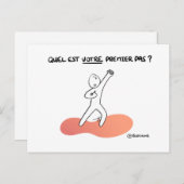 Carte de Coaching "Quel est votre 1er pas ?" (Devant / Derrière)