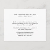 Carte de Coaching "Quel est votre 1er pas ?" (Dos)