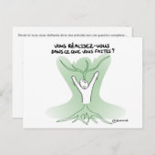 Carte de Coaching "Réalisation de soi" (Devant / Derrière)