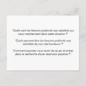 Carte de coaching : Sortir du triangle dramatique (Dos)