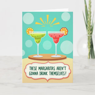 Carte de cocktail d'anniversaire doux