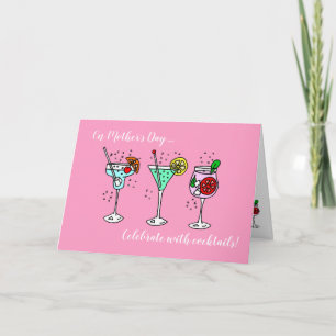 Carte de cocktails pour la fête des mères