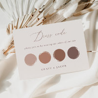 Carte de code de tenue Mauve, Brun Orange & Bronze
