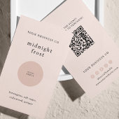 Carte de code QR Blush Tester Tester Sentant, écha