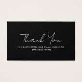 Carte de code QR de Merci d'affaires remise (Devant)