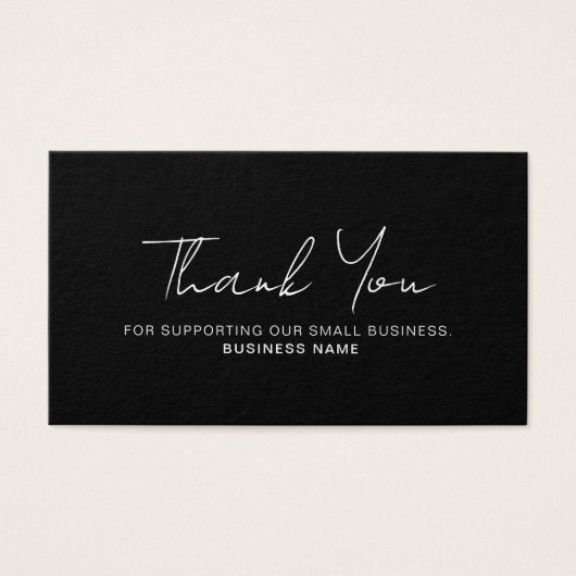 Carte de code QR de Merci d'affaires remise (Devant)