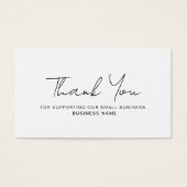 Carte de code QR de Merci d'affaires remise (Devant)