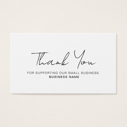 Carte de code QR de Merci d'affaires remise (Devant)