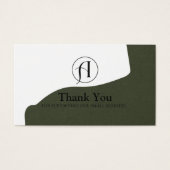 Carte de code QR de Merci d'affaires remise (Devant)