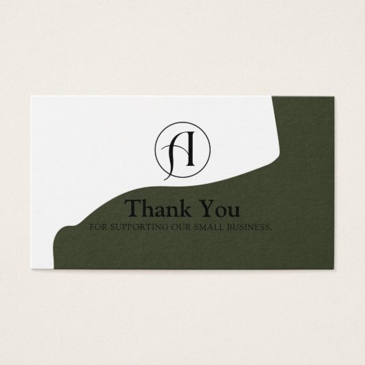 Carte de code QR de Merci d'affaires remise (Devant)