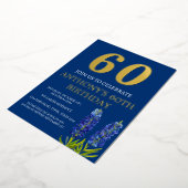 Carte de code QR en feuille d'or pour les 60 ans d (Rotation)