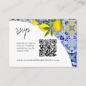 Carte de code QR Lemon Mediterranean Boho Arch RSV (Devant)