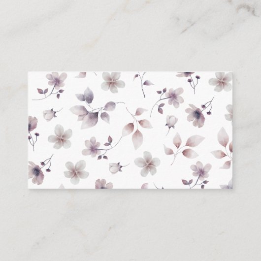 Carte de code QR Mariage violet (Dos)