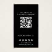 Carte de code QR noir Scent échantillon de Tester (Dos)