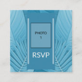 Carte de code QR pour boîtier de Mariage Turquoise (Devant)