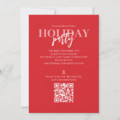 Carte de code QR rustique de vacances de Noël en c (Devant)